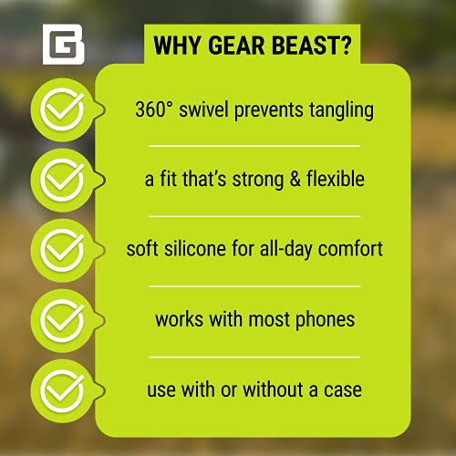 Universal Phone Lanyard Holder and Ring Grip, Silicone Cell Phone Lanyard Neck Strap and Phone Ring Holder Stand Compatible with Most Smartphones by Gear Beast