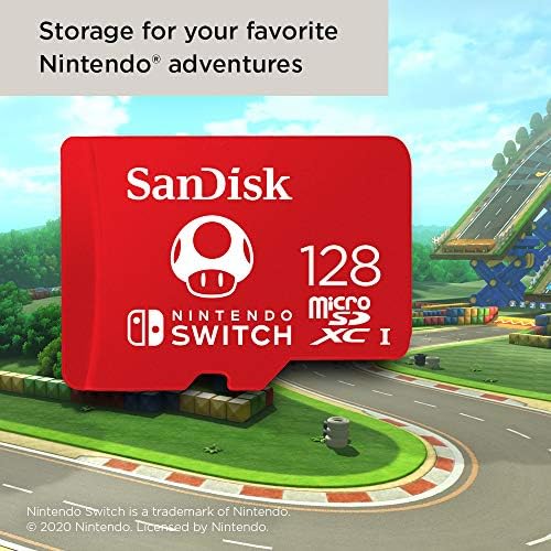 SanDisk 128GB microSDXC-Card, Licensed for Nintendo-Switch - SDSQXAO-128G-GNCZN from Western Digital Technologies Inc.