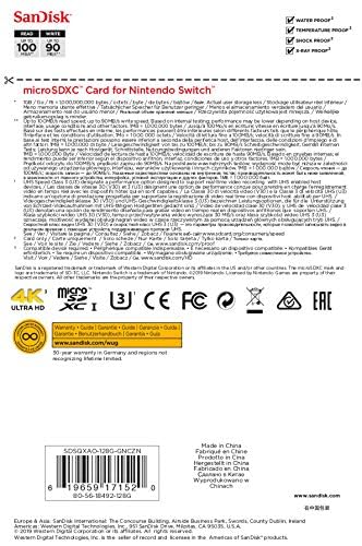 SanDisk 128GB microSDXC-Card, Licensed for Nintendo-Switch - SDSQXAO-128G-GNCZN from Western Digital Technologies Inc.