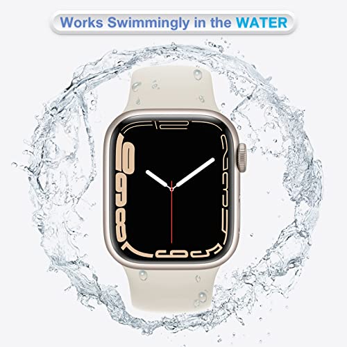 BRG 4 Pack Bands for Apple Watch Band 38mm 40mm 41mm 42mm 44mm 45mm 49mm, Women and Men Sport Apple Watch Bands, Soft Silicone Strap Replacement for iWatch Bands Ultra SE Series 8 7 6 5 4 3 2 1 by BRG