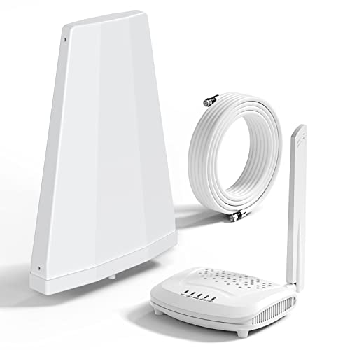 SolidRF Cell Phone Signal Booster for Home and Office, Up to 3,000 sq ft-Band 12/13/17/5/2/25, Compatible with All US Carriers AT&T, Verizon, T-Mobile, Sprint, U.S. Cellular & More, FCC Approved from SolidRF
