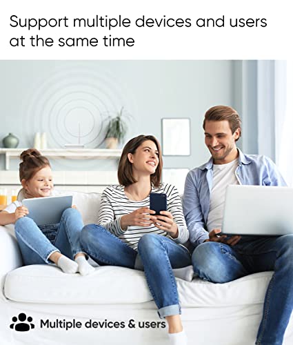 SolidRF Cell Phone Signal Booster for Home and Office, Up to 3,000 sq ft-Band 12/13/17/5/2/25, Compatible with All US Carriers AT&T, Verizon, T-Mobile, Sprint, U.S. Cellular & More, FCC Approved from SolidRF