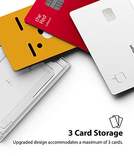 Ringke Slot Card Holder (2 Pack) Designed for Smartphones, Adhesive Stick On Wallet Case Minimalist Slim Hard Premium Credit Card Cash Sleeve - Clear Mist from Ringke