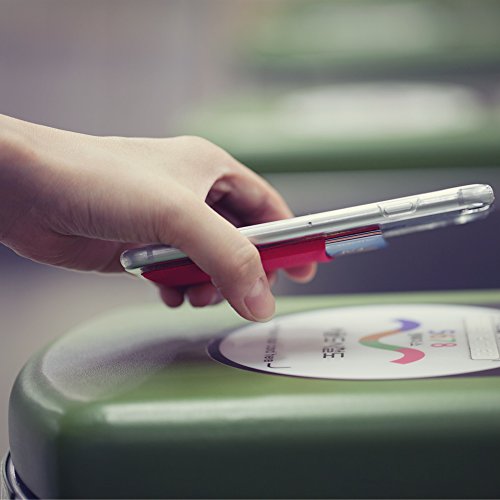 Sinjimoru Basic Cell Phone Wallet Stick on, Phone Card Holder for Back of Phone Functioning as Adhesive iPhone Wallet & iPhone Card Holder. Sinji Pouch Basic 2 Black by Sinjimoru