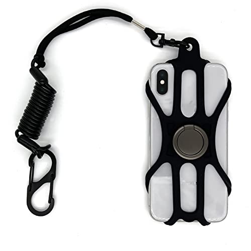 NEECONG Rugged Phone Lanyard Holder, Universal Fishing Phone Tether and Ring Grip, Protect Phone Tether Compatible with Most Smartphones by NEECONG