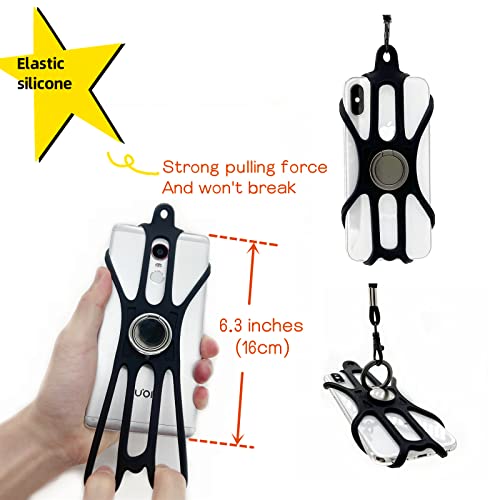 NEECONG Rugged Phone Lanyard Holder, Universal Fishing Phone Tether and Ring Grip, Protect Phone Tether Compatible with Most Smartphones by NEECONG