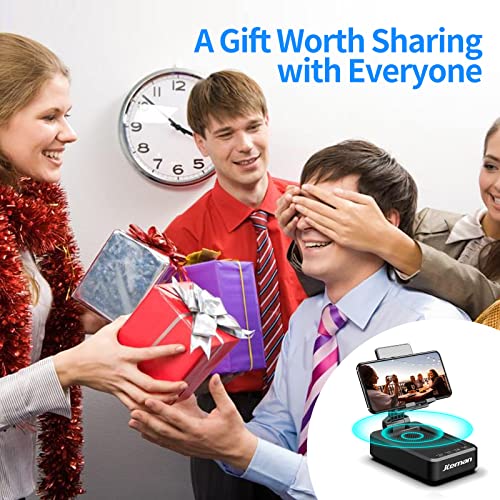 Cell Phone Stand with Wireless Bluetooth Speaker and Anti-Slip Base HD Surround Sound Perfect for Home and Outdoors with Bluetooth Speaker for Desk Compatible with iPhone/ipad/Samsung Galaxy by KalaMax