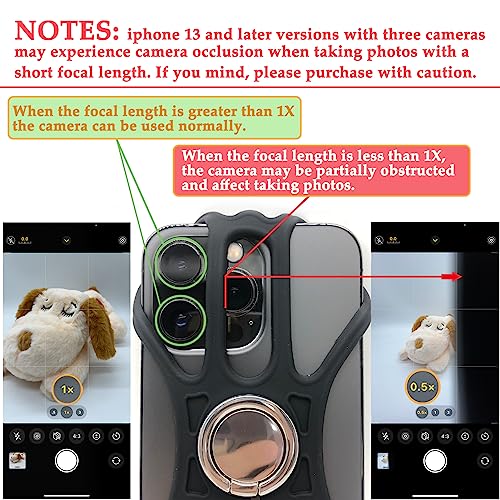 NEECONG Rugged Phone Lanyard Holder, Universal Fishing Phone Tether and Ring Grip, Protect Phone Tether Compatible with Most Smartphones by NEECONG