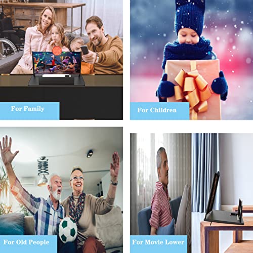 16" Screen Magnifier for Cell Phone - Mobile Phone 3D HD Magnifying Projector Screen Enlarger for Movies, Videos and Gaming â Foldable Phone Stand with Screen AmplifierâCompatible with All Phones by Fopudy