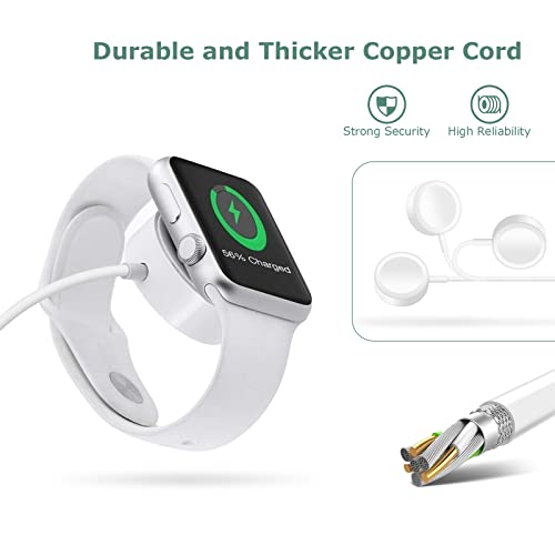 Upgrade Watch Charger 5.0 ft /1.5 m for iWatch Portable Wireless Charging Cable Compatible with Apple Watch Series SE/7/6/5/4/3/2/1 by DDUAN