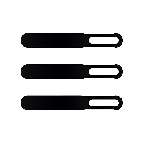 C-Slide Razor Webcam Cover 3 Pack | Ultra-Thin Sliding Camera Blocker | 2.38â x 0.48â by 0.8mm Thin | Camera Blocker for Computers, Tablets, Echos, Chromebook & More | Make Security a Priority | Black by C-SLIDE
