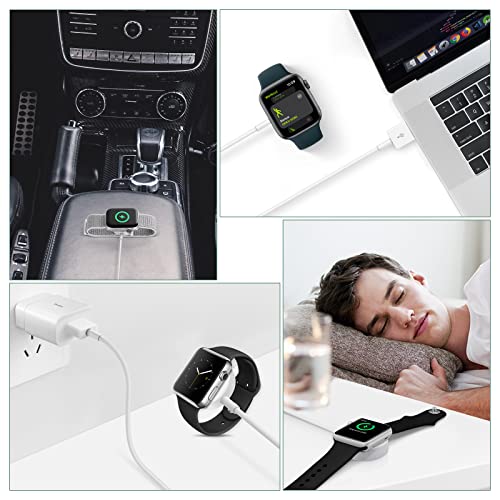 Upgrade Watch Charger 5.0 ft /1.5 m for iWatch Portable Wireless Charging Cable Compatible with Apple Watch Series SE/7/6/5/4/3/2/1 by DDUAN