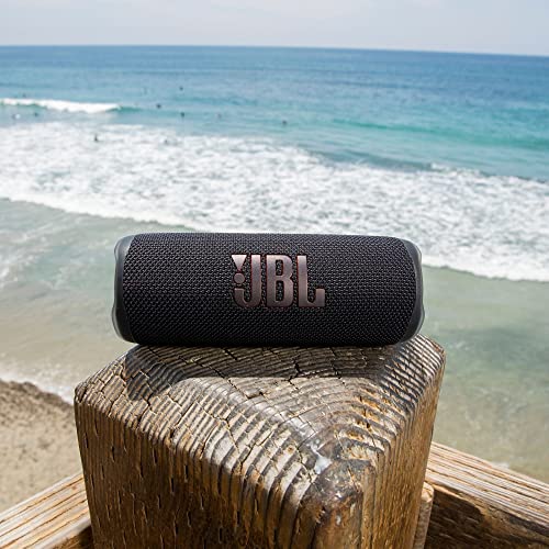 JBL Flip 6 - Portable Bluetooth Speaker, powerful sound and deep bass, IPX7 waterproof, 12 hours of playtime, JBL PartyBoost for multiple speaker pairing for home, outdoor and travel (Black) by JBL
