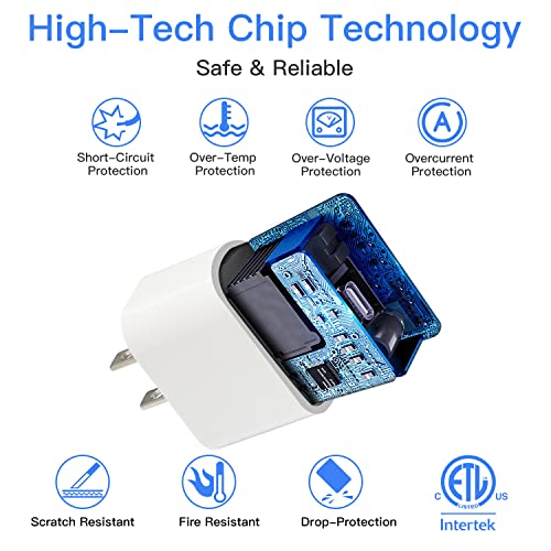 [Apple MFi Certified] iPhone 14 13 12 11 Fast Charger, 2Pack 20W PD Type C Wall Charger Block with 6FT USB-C to Lightning Cables Compatible with iPhone 14/13/ 12/11/ XS/XR/X/ 8 Plus/iPad,White from Imitordirects