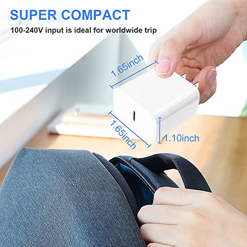 [Apple MFi Certified] iPhone 14 13 12 11 Fast Charger, 2Pack 20W PD Type C Wall Charger Block with 6FT USB-C to Lightning Cables Compatible with iPhone 14/13/ 12/11/ XS/XR/X/ 8 Plus/iPad,White from Imitordirects