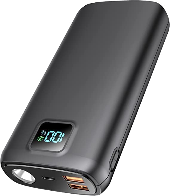 Portable-Charger-Power-Bank - 40000mAh Power Bank PD 30W and QC 4.0 Quick Charging Built-in Bright flashlight LED Display 2 USB 1Type-C Output for Most Electronic Devices on The Market(Carbon Black) from Jiangxi Xionel Electronic Technology Co., Ltd.