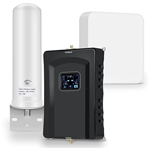 AmSignalBars Cell Phone Booster for Home and Office,Up to 5,000Sq Ft,Cell Phone Signal Booster Kit,Boost 5G 4G LTE Data for Verizon AT&T T-Mobile and All U.S. Carriers, FCC Approved from AmsignalBars