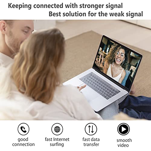 AmSignalBars Cell Phone Booster for Home and Office,Up to 5,000Sq Ft,Cell Phone Signal Booster Kit,Boost 5G 4G LTE Data for Verizon AT&T T-Mobile and All U.S. Carriers, FCC Approved from AmsignalBars