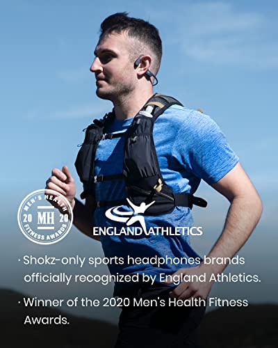 SHOKZ OpenRun (AfterShokz Aeropex) - Open-Ear Bluetooth Bone Conduction Sport Headphones - Sweat Resistant Wireless Earphones for Workouts and Running - Built-in Mic, with Headband from shokz limited corporation