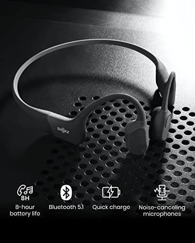 SHOKZ OpenRun (AfterShokz Aeropex) - Open-Ear Bluetooth Bone Conduction Sport Headphones - Sweat Resistant Wireless Earphones for Workouts and Running - Built-in Mic, with Headband from shokz limited corporation