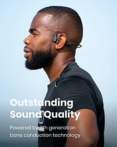 SHOKZ OpenRun (AfterShokz Aeropex) - Open-Ear Bluetooth Bone Conduction Sport Headphones - Sweat Resistant Wireless Earphones for Workouts and Running - Built-in Mic, with Headband from shokz limited corporation