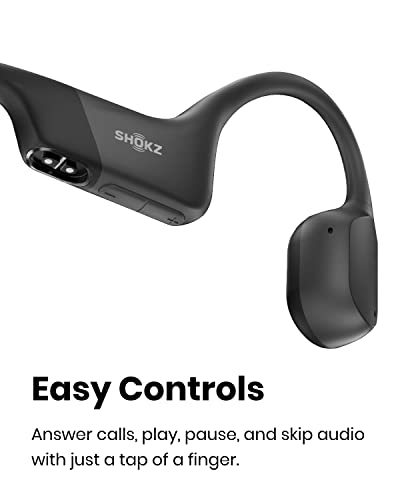 SHOKZ OpenRun (AfterShokz Aeropex) - Open-Ear Bluetooth Bone Conduction Sport Headphones - Sweat Resistant Wireless Earphones for Workouts and Running - Built-in Mic, with Headband from shokz limited corporation