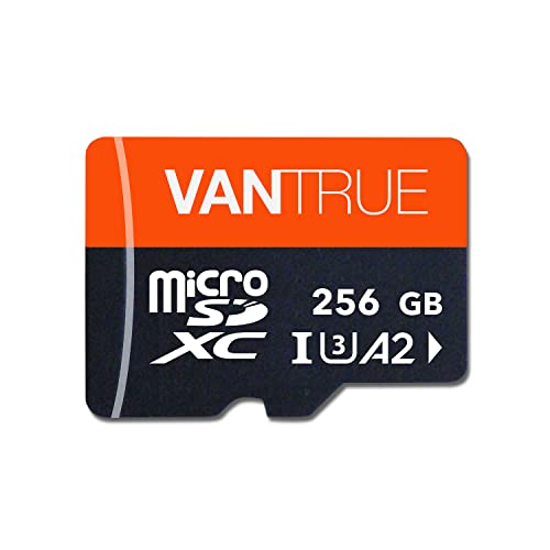 Vantrue 256GB microSDXC UHS-I U3 4K UHD Video High Speed Transfer Monitoring SD Card with Adapter for Dash Cams, Body Cams, Action Camera, Surveillance & Security Cams from VANTRUE