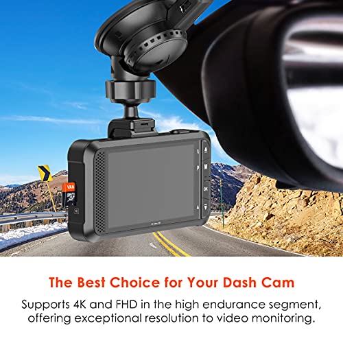 Vantrue 256GB microSDXC UHS-I U3 4K UHD Video High Speed Transfer Monitoring SD Card with Adapter for Dash Cams, Body Cams, Action Camera, Surveillance & Security Cams from VANTRUE