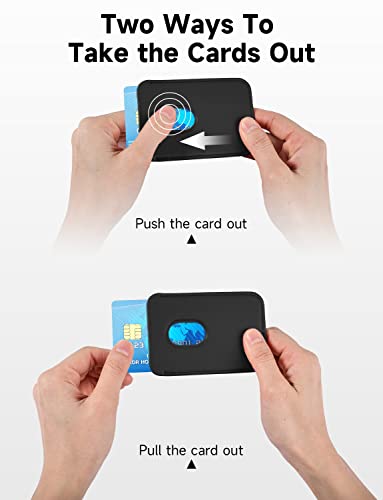 Magnetic Card Wallet Holder with MagSafe for iPhone 14 Pro Max/14 Plus/14 Pro/14, for iPhone 13 Pro Max/13 Pro/13/13 Mini, for iPhone 12/12 Pro/12 Max/12 Mini,Midnight by TWZKG