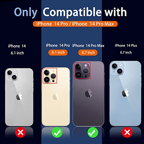 Ferilinso [6 Pack] Camera Lens Protector for iPhone 14 Pro iPhone 14 Pro Max Accessories Camera Cover 9H Glass Unbreakable Protection Case Friendly No Distortion or Difference in Ppcture quality by Ferilinso