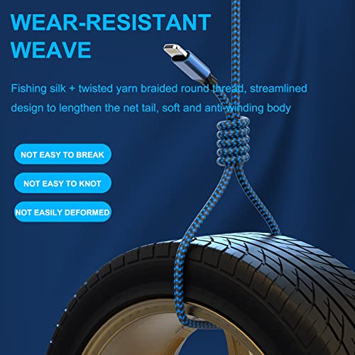 6Pack(3/3/6/6/6/10 FT)[Apple MFi Certified] iPhone Charger Long Lightning Cable Fast Charging High Speed Data Sync USB Cable Compatible iPhone 13/12/11 Pro Max/XS MAX/XR/XS/X/8/7/Plus/6S iPad AirPods from WACAUR