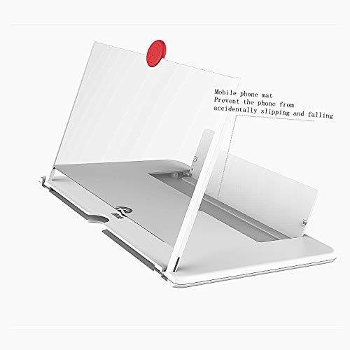 12ââ Screen Magnifier,Cell Phone 3D HD Movie Video Amplifier with Foldable Holder Stand for iPhone X/8/8 Plus/7/7 Plus/6/6s/6 Plus/6s Plus and All Other Smart Phones.A Smart Gift for Family by Ailenyun