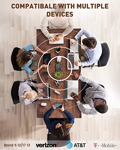 HiBoost Cell Phone Signal Booster for Home - Coverage up to 1500 sq ft | Cell Signal Boosts 5G/4G LTE - Verizon, AT&T, T-Mobile | Band 5, 12/17, 13 | App Remote Monitor | FCC Approved Cell Booster from HiBoost