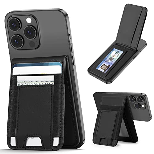 Magnetic Wallet, Magsafe Wallet Adjustable Stand, Magnetic Card Holder, â¥10 Cards, 4 Card Slots, for iPhone 14 Pro Max/14 Plus/14 Pro/14/13/13 Pro/13 Pro Max/12/12 Pro/12 Pro Max, Not for iPhone Mini from Miroddi