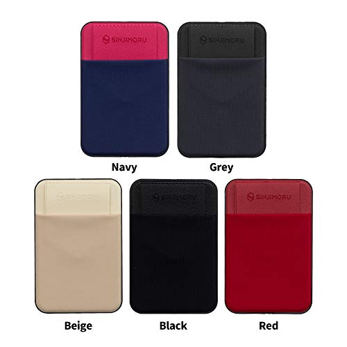 Sinjimoru Privacy Cover Magnetic Card Holder, Magnetic Phone Wallet Stick on as Credit Card Holder for Apple MagSafe Compatible with iPhone 12/13/14 Series. M-Flap Black from Sinjimoru Co.Ltd