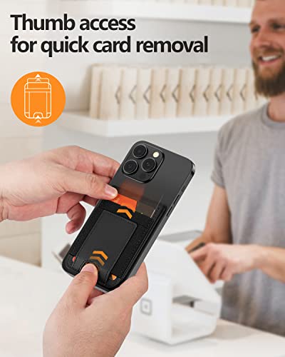 Magnetic Wallet, Magsafe Wallet Adjustable Stand, Magnetic Card Holder, â¥10 Cards, 4 Card Slots, for iPhone 14 Pro Max/14 Plus/14 Pro/14/13/13 Pro/13 Pro Max/12/12 Pro/12 Pro Max, Not for iPhone Mini from Miroddi