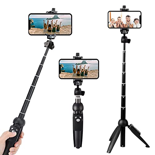 Portable 40 Inch Aluminum Alloy Selfie Stick Phone Tripod with Wireless Remote Shutter Compatible with 14 13 12 11 pro Max Xr X 8 7 6 Plus, Android Smartphone by Antenna international