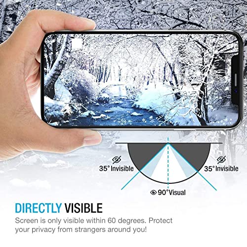 [2 Pack] Privacy Screen Protector for iPhone 11/XR, YMHML Tempered Glass Anti-Spy Bubble Free Case Friendly Easy Installation Film for iPhone 11/XR 6.1 Inch from YMHML
