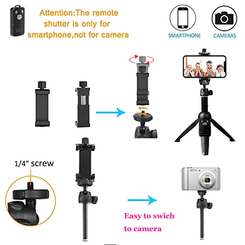 Portable 40 Inch Aluminum Alloy Selfie Stick Phone Tripod with Wireless Remote Shutter Compatible with 14 13 12 11 pro Max Xr X 8 7 6 Plus, Android Smartphone by Antenna international