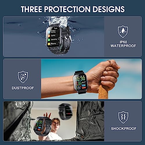 Ddidbi Smart Watch for Men Women(Answer/Make Calls), 1.85" HD Touch Screen Fitness Watch with Sleep Heart Rate Monitor, 112 Sports Modes, IP68 Waterproof Activity Trackers Compatible with Android iOS from Ddidbi