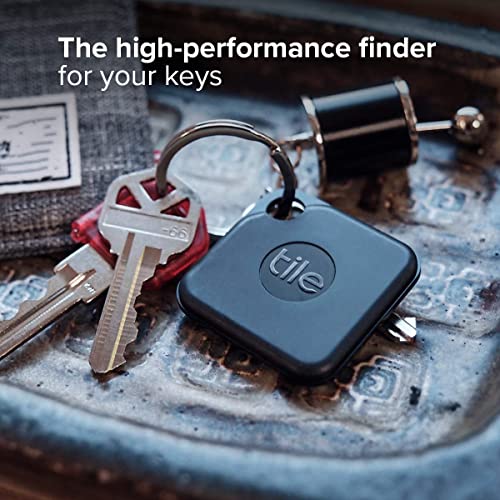 Tile Pro (2020) 2 - Pack - High Performance Bluetooth Tracker, Keys Finder and Item Locator for Keys, Bags, and More; 400 ft Range, Water Resistance and 1 Year Replaceable Battery from Tile
