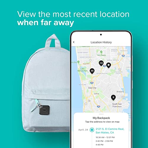 Tile Pro (2020) 2 - Pack - High Performance Bluetooth Tracker, Keys Finder and Item Locator for Keys, Bags, and More; 400 ft Range, Water Resistance and 1 Year Replaceable Battery from Tile