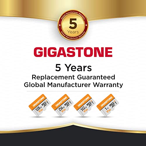 Gigastone 128GB 2-Pack Micro SD Card, 4K Video Pro, GoPro, Surveillance, Security Camera, Action Camera, Drone, 95MB/s MicoSDXC Memory Card UHS-I V30 Class 10 from Gigastone