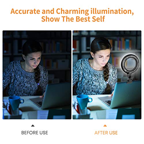 Video Conference Lighting Kit, Ring Light Clip on Laptop Monitor with 5 Dimmable Color & 5 Brightness Level for Webcam Lighting/Zoom Lighting/Remote Working/Self Broadcasting and Live Streaming, etc. from SHENZHEN LIANGTOU TECHNOLOGY COPORATION LIMITED