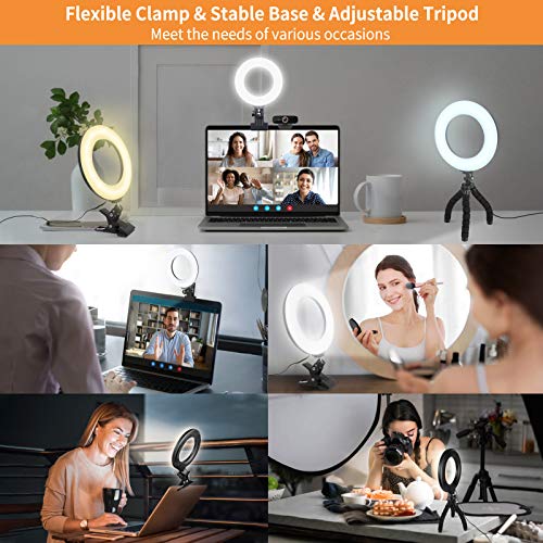 Video Conference Lighting Kit, Ring Light Clip on Laptop Monitor with 5 Dimmable Color & 5 Brightness Level for Webcam Lighting/Zoom Lighting/Remote Working/Self Broadcasting and Live Streaming, etc. from SHENZHEN LIANGTOU TECHNOLOGY COPORATION LIMITED