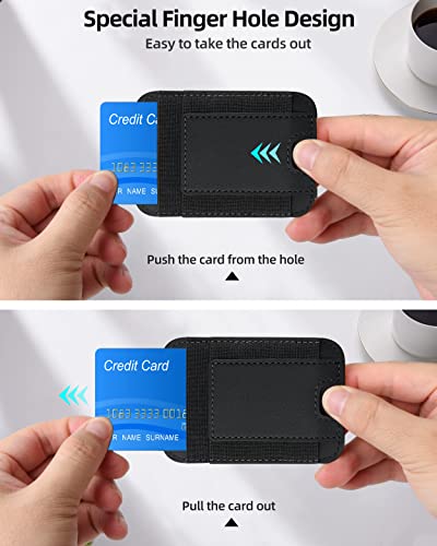 Upgraded Magnetic Wallet, Magsafe Wallet for Apple iPhone 14/13/12 Series, Leather Wallet for Magsafe, Magnetic Phone Wallet for iPhone 14 Pro Max/14 Pro/14/14 Plus/13/12 Series, Hold 7 Cards, Black from ExtreLife