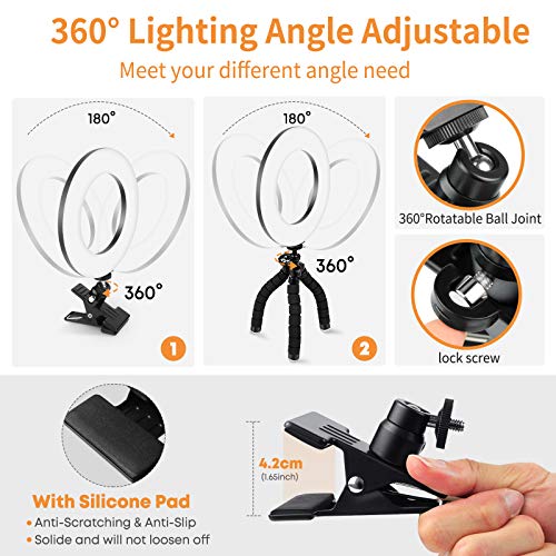 Video Conference Lighting Kit, Ring Light Clip on Laptop Monitor with 5 Dimmable Color & 5 Brightness Level for Webcam Lighting/Zoom Lighting/Remote Working/Self Broadcasting and Live Streaming, etc. from SHENZHEN LIANGTOU TECHNOLOGY COPORATION LIMITED