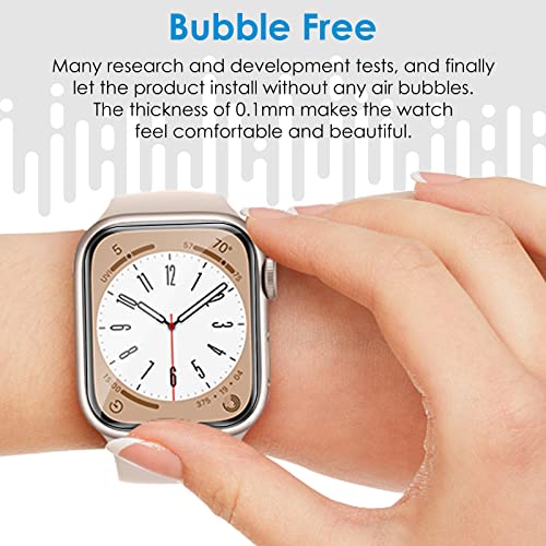 UniqueMe [ 6 Pack for Apple Watch Screen Protector 40mm, 2022 Apple Watch SE Series 6/5/4 Screen Protector [Upgrade Flexible Film] Anti-Scratch [Non-Bubbles] Soft HD TPU Clear Film for iWatch 40mm from UniqueMe