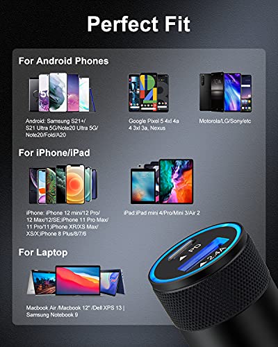 AILKIN 30W PD USB C Car Charger, Fast Power Charging Block Dual Port USB A & C Plug Cargador Carro Lighter Adapter for iPhone, iPad, Samsung Galaxy, LG, Google Pixel, Moto, USB-C Port from SHENZEN SENJIN ELECTRONICS TECHNOLOGY CO LTD