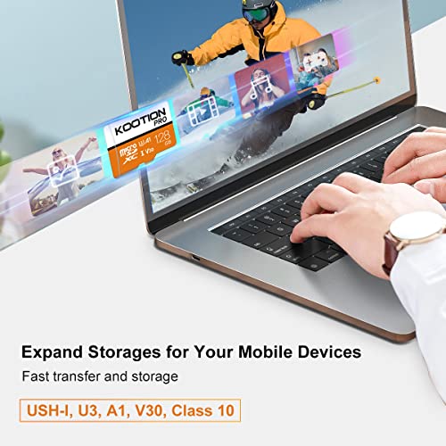 KOOTION 128GB Micro SD Card 128 gb Ultra Micro SDXC Memory U3 Card High Speed TF Card R Flash, U3, A1,V30, 128 GB from KOOTION
